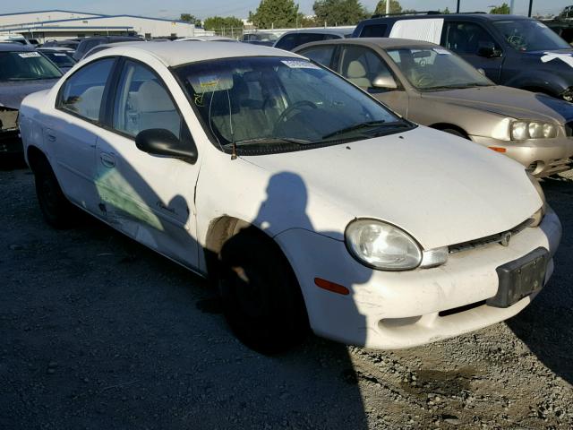 1P3ES46C31D110513 - 2001 PLYMOUTH NEON BASE WHITE photo 1