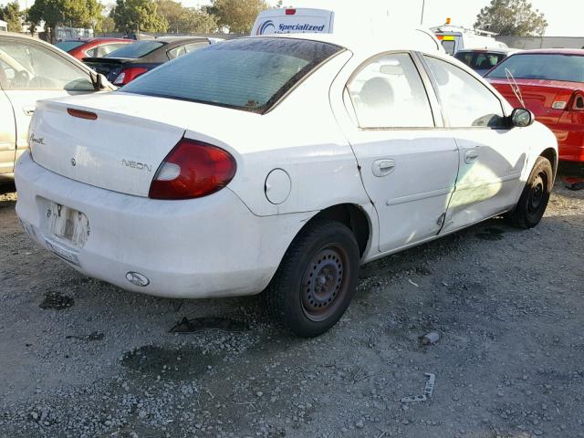 1P3ES46C31D110513 - 2001 PLYMOUTH NEON BASE 白色 照片 4