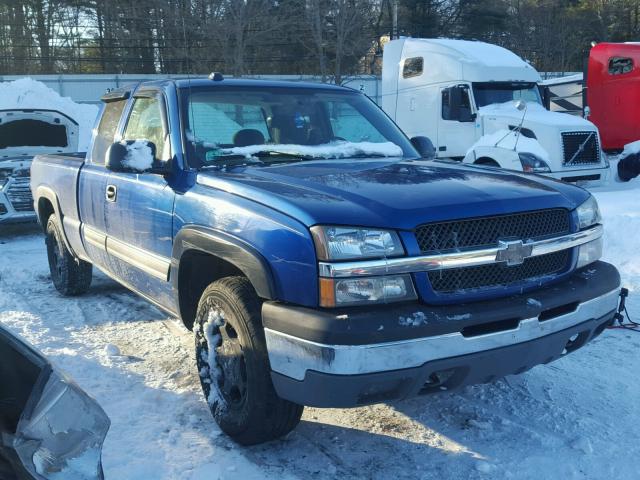 2GCEK19T341328073 - 2004 CHEVROLET SILVERADO BLUE photo 1