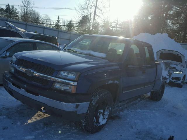 2GCEK19T341328073 - 2004 CHEVROLET SILVERADO BLUE photo 2