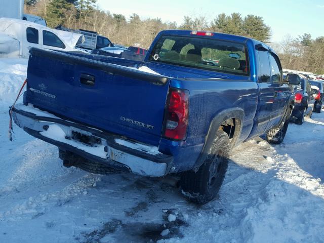 2GCEK19T341328073 - 2004 CHEVROLET SILVERADO BLUE photo 4