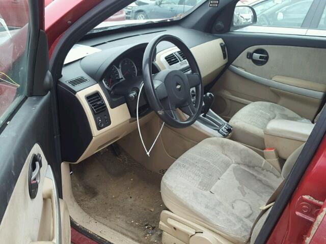 2CNDL13F156171476 - 2005 CHEVROLET EQUINOX LS RED photo 9