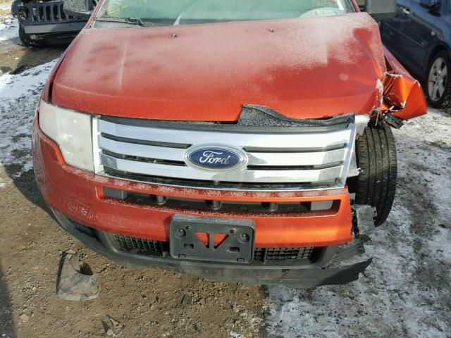 2FMDK36CX8BA91721 - 2008 FORD EDGE SE ORANGE photo 7