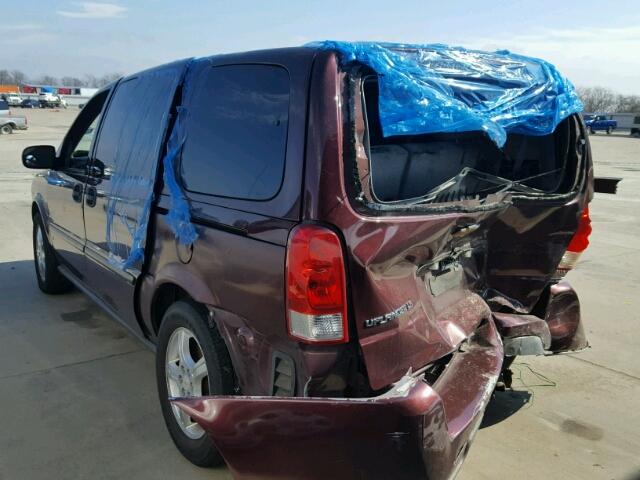 1GNDV23107D170890 - 2007 CHEVROLET UPLANDER L MAROON photo 3