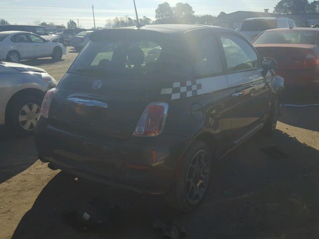 3C3CFFBR0CT106180 - 2012 FIAT 500 SPORT BROWN photo 4