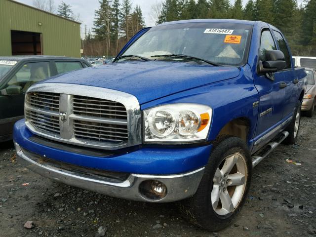 1D7HU18227S219291 - 2007 DODGE RAM 1500 S BLUE photo 2