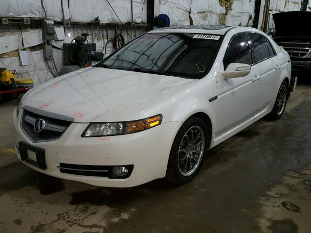 19UUA66297A017492 - 2007 ACURA TL WHITE photo 2