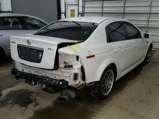 19UUA66297A017492 - 2007 ACURA TL WHITE photo 4