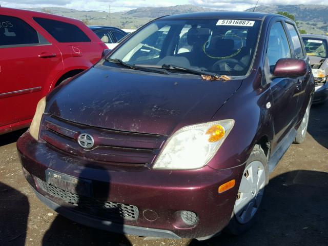 JTKKT624150111613 - 2005 TOYOTA SCION XA BURGUNDY photo 2