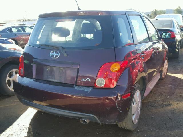 JTKKT624150111613 - 2005 TOYOTA SCION XA BURGUNDY photo 4