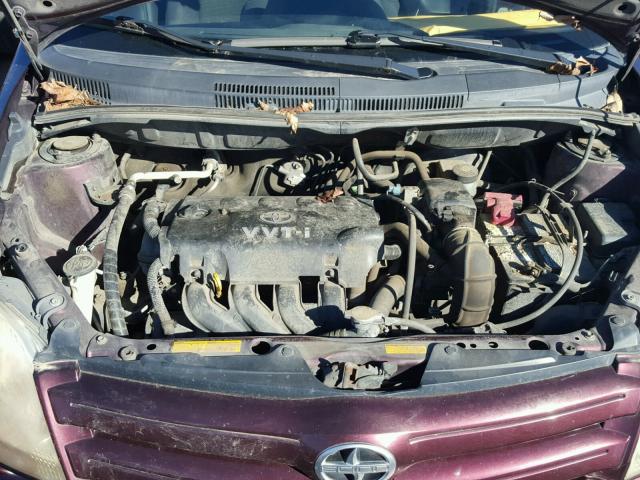 JTKKT624150111613 - 2005 TOYOTA SCION XA BURGUNDY photo 7