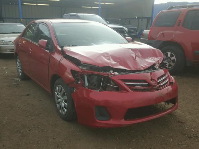 5YFBU4EE4DP163643 - 2013 TOYOTA COROLLA BA RED photo 1