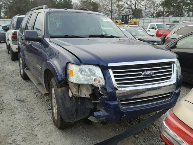 1FMEU63E18UA29530 - 2008 FORD EXPLORER X BLUE photo 1