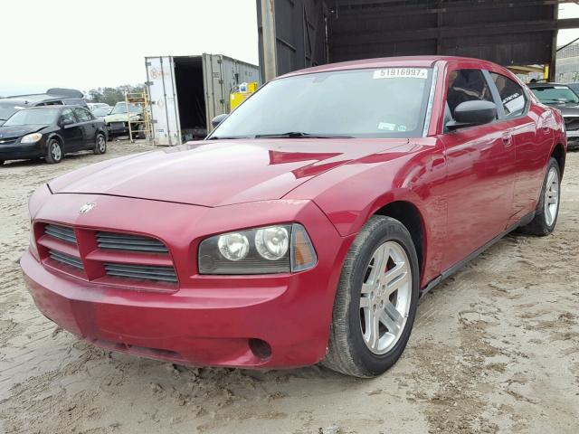 2B3KA43R17H846863 - 2007 DODGE CHARGER SE RED photo 2