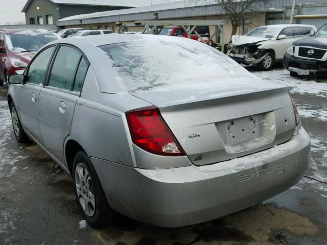 1G8AJ52F65Z174362 - 2005 SATURN ION LEVEL SILVER photo 3