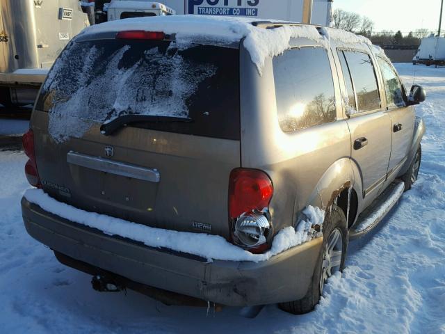 1D4HB58D75F563409 - 2005 DODGE DURANGO LI BEIGE photo 4