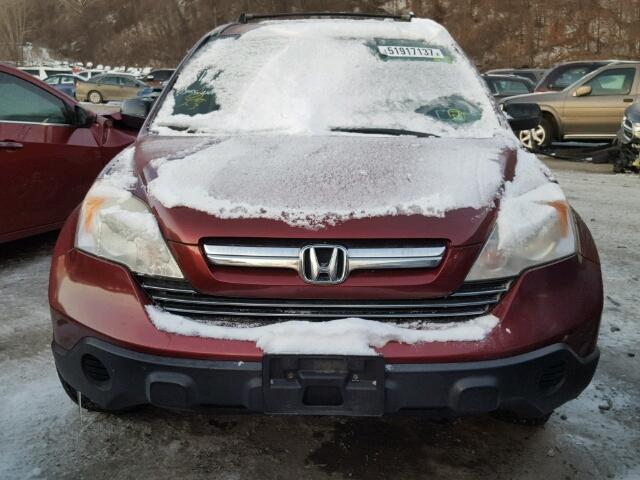 JHLRE48558C025537 - 2008 HONDA CR-V EX RED photo 9