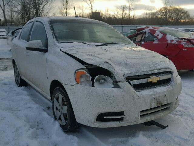 KL1TD56E29B376998 - 2009 CHEVROLET AVEO LS WHITE photo 1