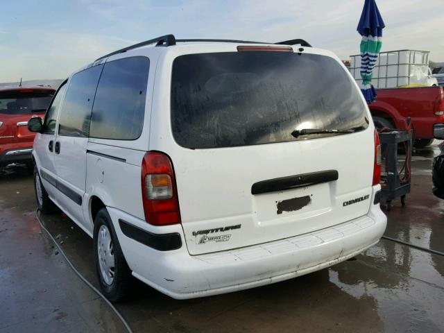 1GNDX03E22D102021 - 2002 CHEVROLET VENTURE WHITE photo 3