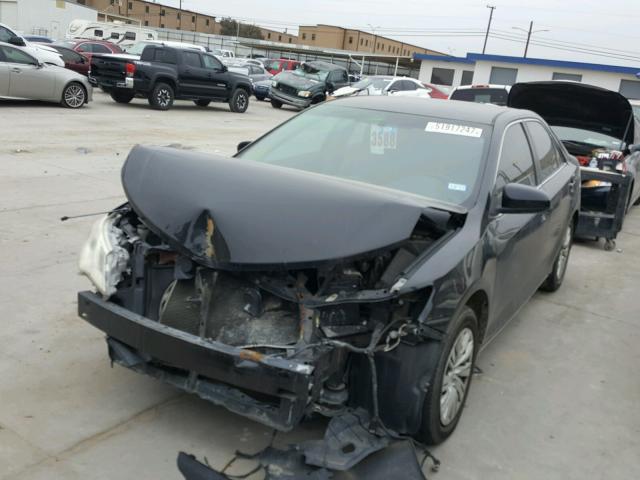 4T4BF1FK8CR166237 - 2012 TOYOTA CAMRY BASE BLACK photo 2