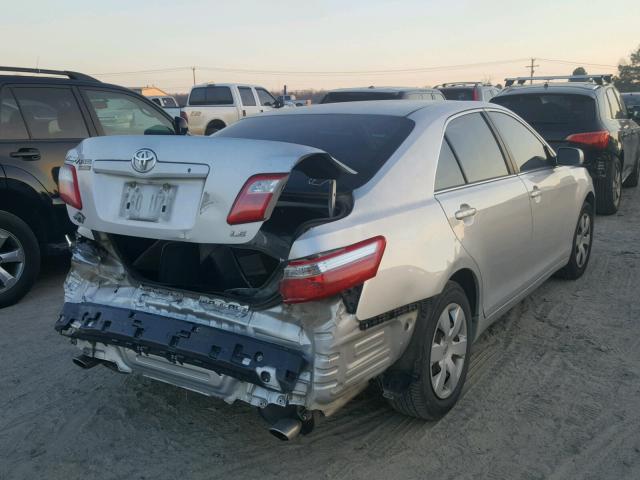 4T1BK46K78U570614 - 2008 TOYOTA CAMRY LE SILVER photo 4