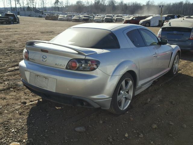 JM1FE173250143511 - 2005 MAZDA RX8 GRAY photo 4