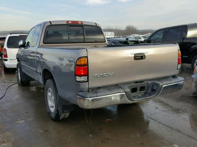 5TBRN34192S317085 - 2002 TOYOTA TUNDRA ACC GRAY photo 3