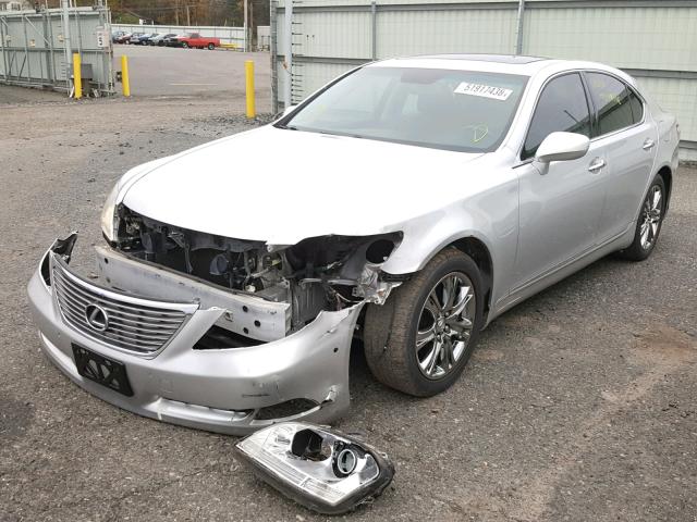 JTHCL46F895000690 - 2009 LEXUS LS 460 SILVER photo 2