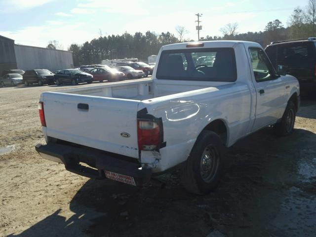 1FTYR10D94PA90862 - 2004 FORD RANGER WHITE photo 4