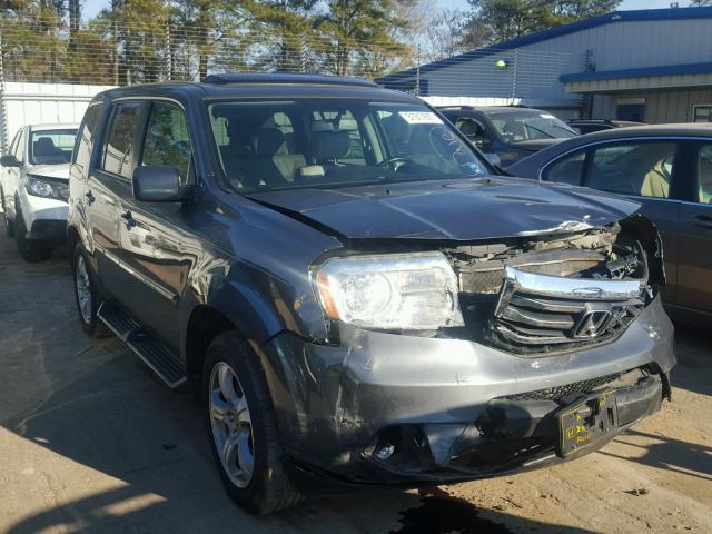 5FNYF3H52DB009678 - 2013 HONDA PILOT EXL GRAY photo 1