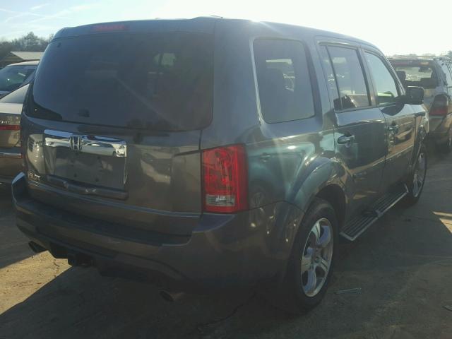 5FNYF3H52DB009678 - 2013 HONDA PILOT EXL GRAY photo 4