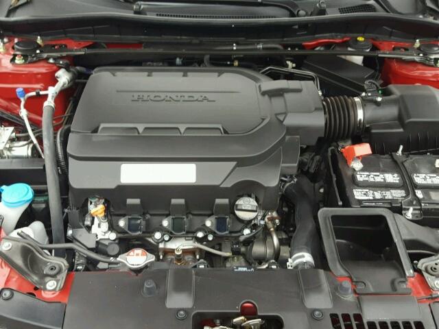 1HGCT2B80HA006035 - 2017 HONDA ACCORD EXL RED photo 7