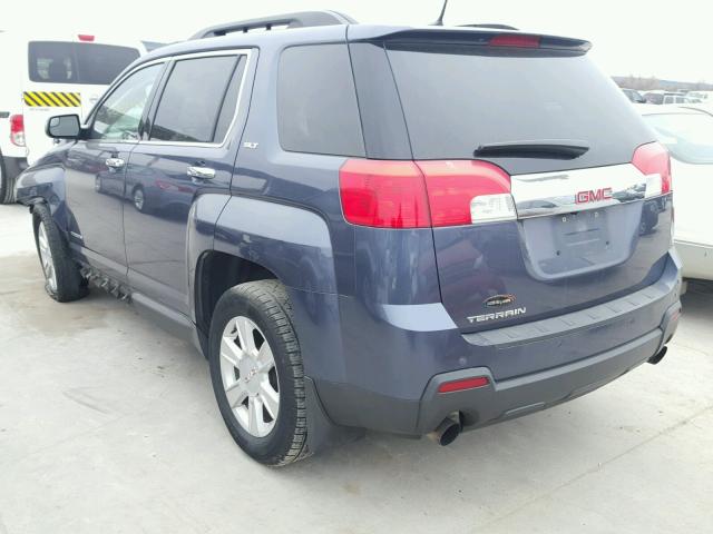 2GKFLUE34D6205978 - 2013 GMC TERRAIN SL BLUE photo 3