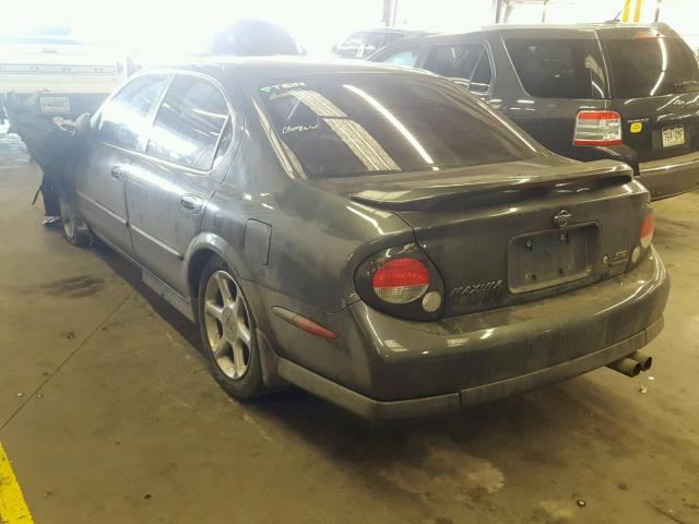 JN1CA31A91T108767 - 2001 NISSAN MAXIMA GXE CHARCOAL photo 3