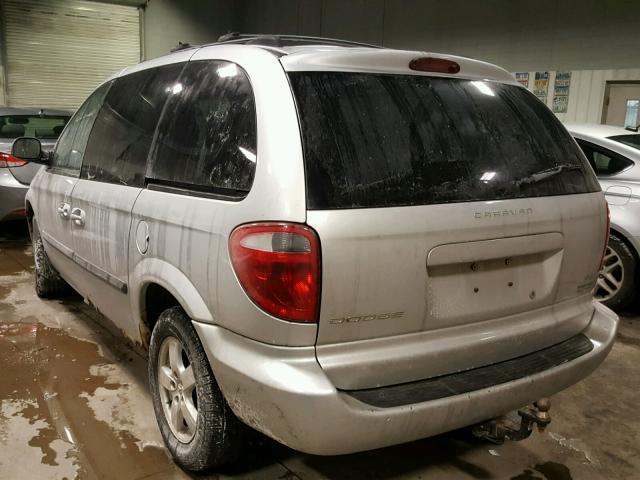 1D4GP45R45B222709 - 2005 DODGE CARAVAN SX GRAY photo 3