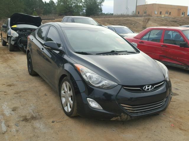 5NPDH4AE5CH102543 - 2012 HYUNDAI ELANTRA GL BLACK photo 1