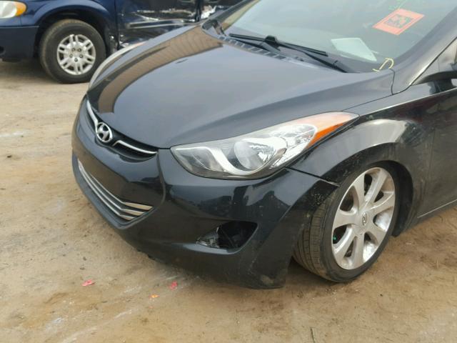 5NPDH4AE5CH102543 - 2012 HYUNDAI ELANTRA GL BLACK photo 9