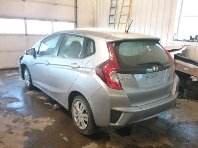 JHMGK5H5XHS006568 - 2017 HONDA FIT LX SILVER photo 3