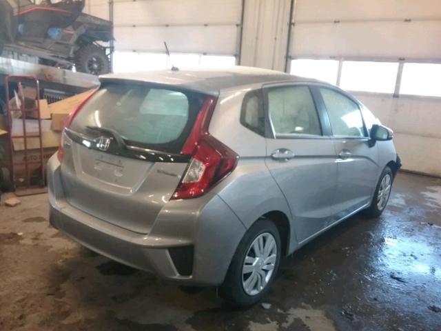 JHMGK5H5XHS006568 - 2017 HONDA FIT LX SILVER photo 4