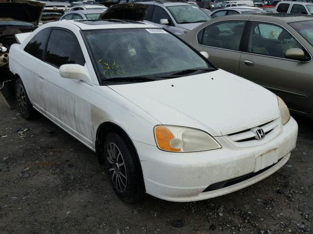 1HGEM21901L107389 - 2001 HONDA CIVIC SI WHITE photo 1