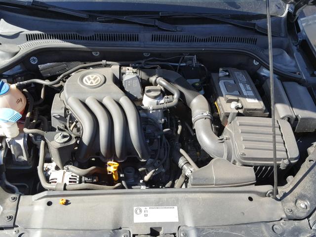 3VW2K7AJ6BM390280 - 2011 VOLKSWAGEN JETTA BASE CHARCOAL photo 7