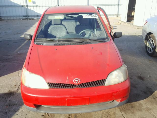 JTDBT1235Y0028949 - 2000 TOYOTA ECHO RED photo 10