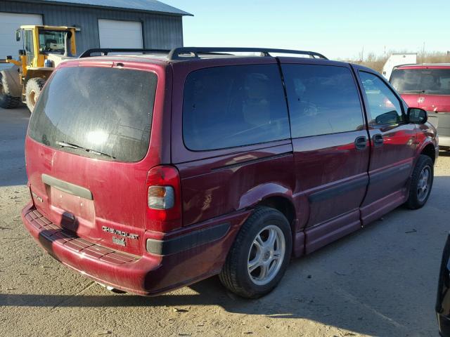 1GBDV13E95D143579 - 2005 CHEVROLET VENTURE IN RED photo 4