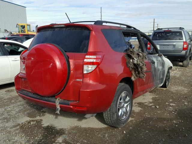 JTMBF33V295009749 - 2009 TOYOTA RAV4 RED photo 4