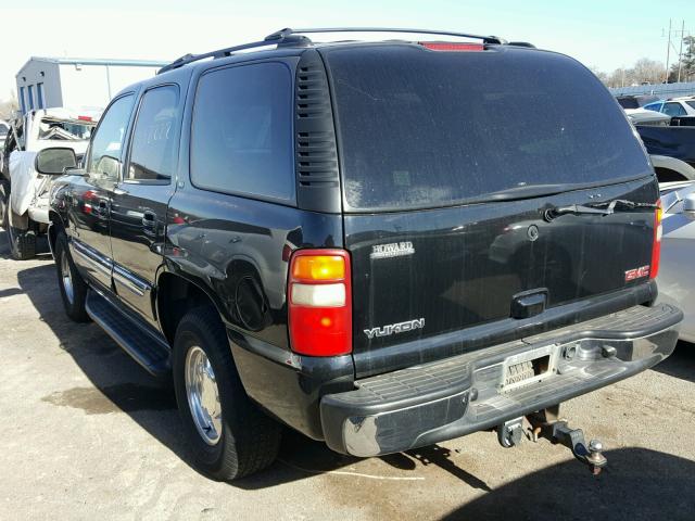 1GKEC13Z23R319529 - 2003 GMC YUKON BLACK photo 3