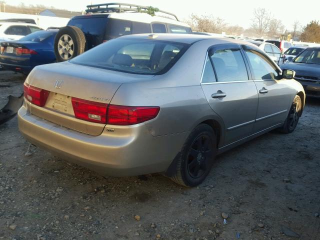 1HGCM66505A005886 - 2005 HONDA ACCORD EX BEIGE photo 4