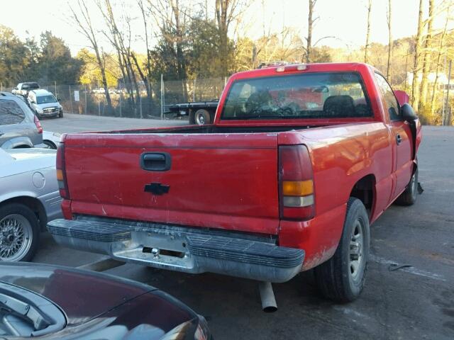 1GCEC14W82Z108981 - 2002 CHEVROLET SILVERADO RED photo 4