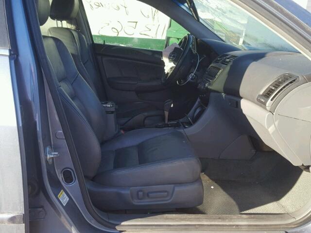 1HGCM66547A024704 - 2007 HONDA ACCORD EX GRAY photo 5