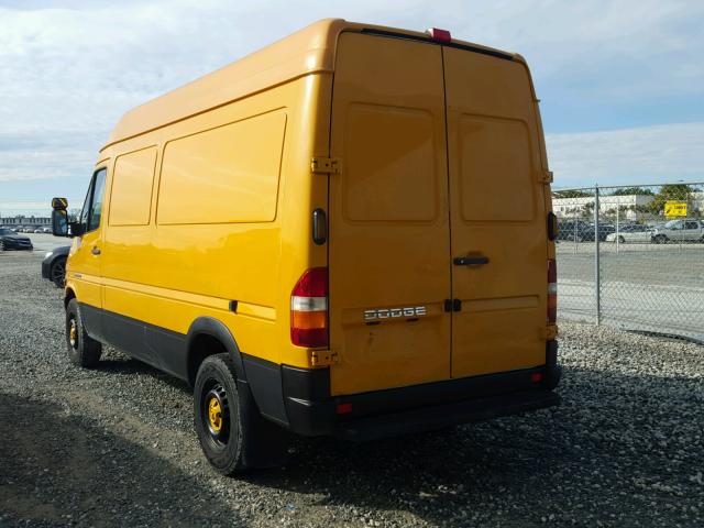 WD0PD644165962149 - 2006 DODGE SPRINTER 2 YELLOW photo 3