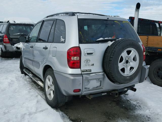 JTEHD20VX46021614 - 2004 TOYOTA RAV4 SILVER photo 3